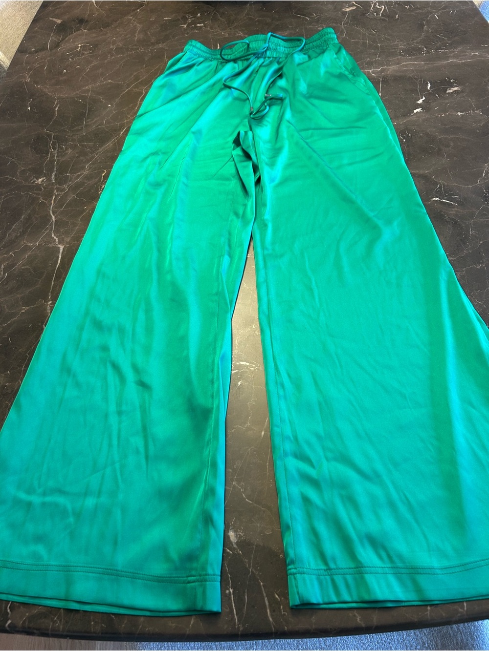 Women’s Emerald Green Wide-Leg Pants

Excellent Condition